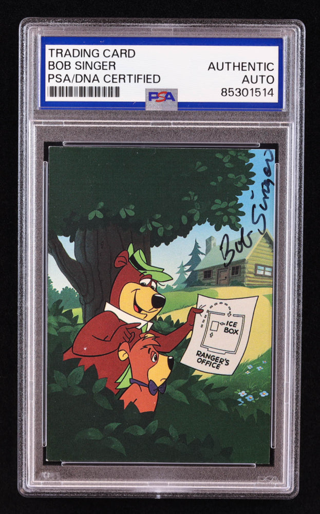 Bob Singer Signed 1994 Cardz Hanna-Barbera Classics #30 Yogi Bear - Ice Box Raider (PSA) Animation Artist