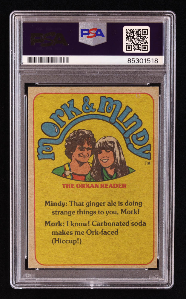 Pam Dawber Signed 1978 Topps Mork and Mindy #34 I Asked Mork to Take Out the Garbage (PSA) Mindy McConnell