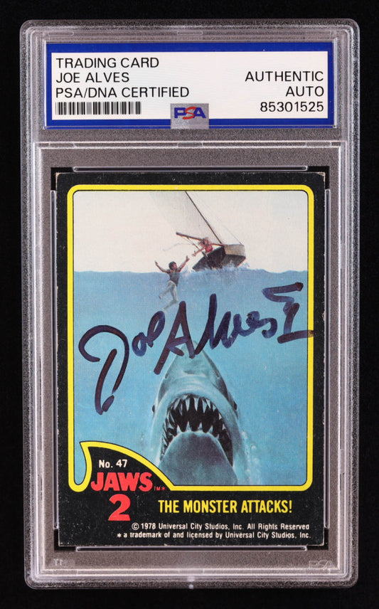 Joe Alves Signed 1978 Topps Jaws 2 #47 The Monster Attacks (PSA) Producer