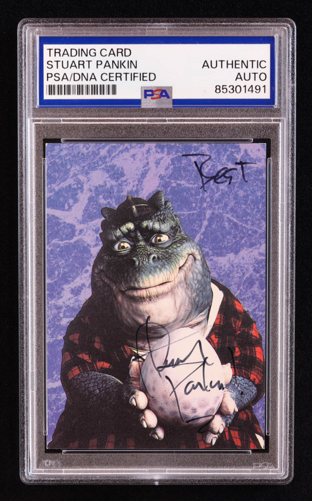 Stuart Pankin Signed 1992 Pro Set Dinosaurs #27 The Mighty Megalosaurus (PSA) Earl Sinclair