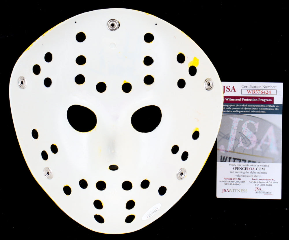 Ari Lehman Signed "Friday the 13th" Mask Inscribed "Jason 1" (JSA) JSA Witnessed