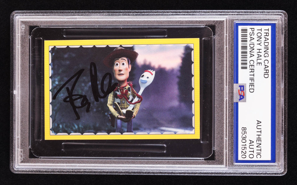 Tony Hale Signed 2019 Panini Toy Story 4 Album Stickers #80 Sticker 80 (PSA) Forky