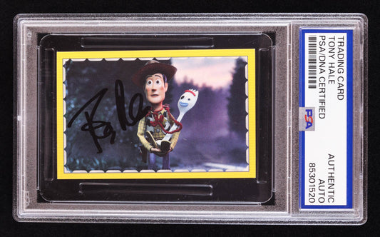 Tony Hale Signed 2019 Panini Toy Story 4 Album Stickers #80 Sticker 80 (PSA) Forky