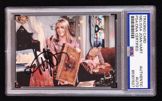 Melissa Joan Hart Signed 1999 Dart FlipCards Sabrina the Teenage Witch #8 Birthday Surprise (PSA) Sabrina Spellman