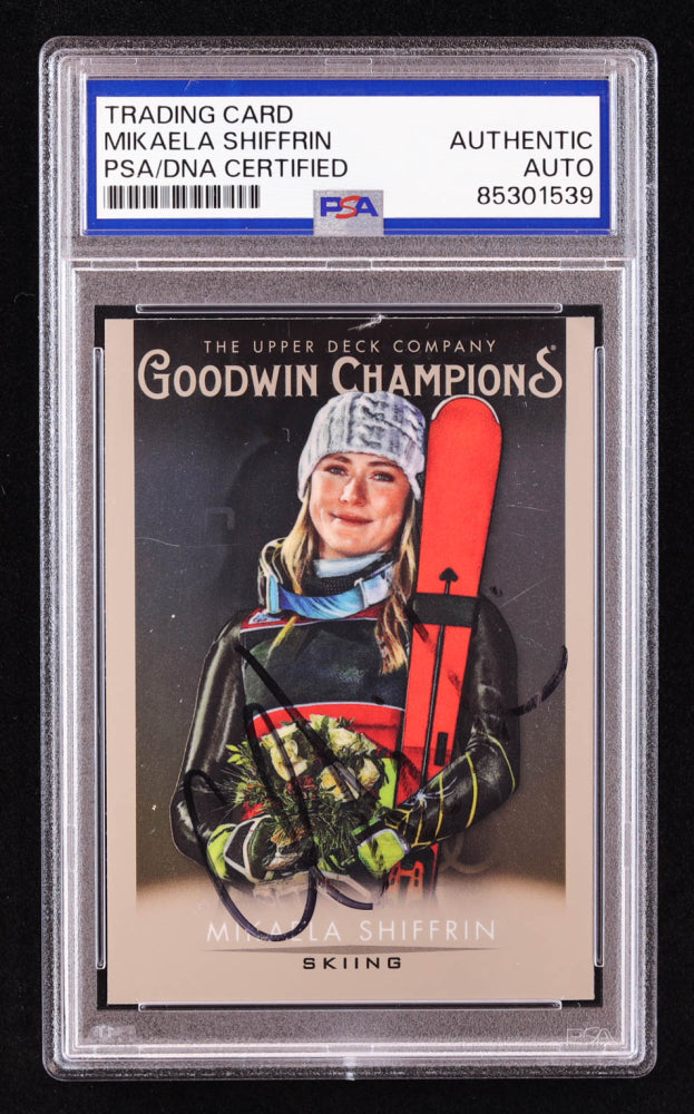 Mikaela Shiffrin Signed 2021 Upper Deck Goodwin Champions #44 (PSA)