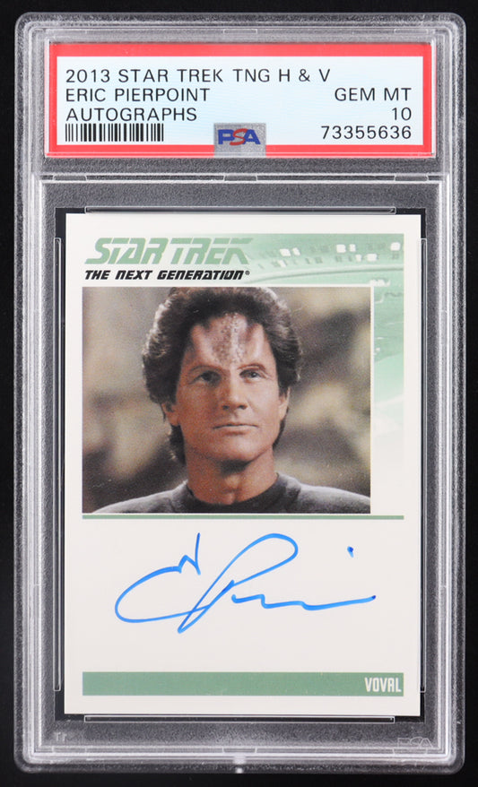 Eric Pierpoint 2013 Rittenhouse Star Trek The Next Generation Heroes and Villains Autographs #NNO VL (PSA 10)