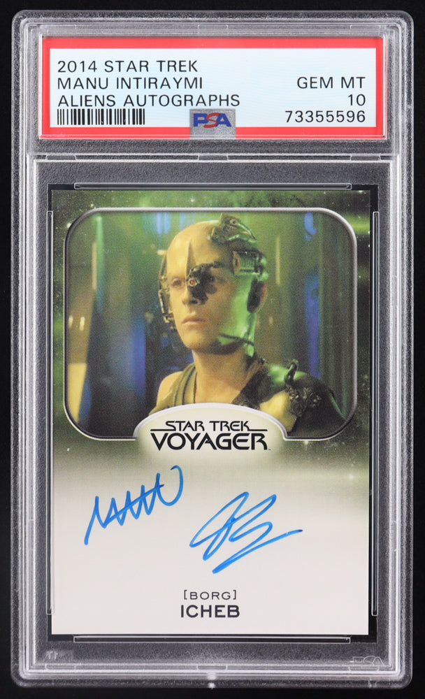 Manu Intiraymi 2014 Rittenhouse Star Trek Aliens Autographs #NNO L (PSA 10)