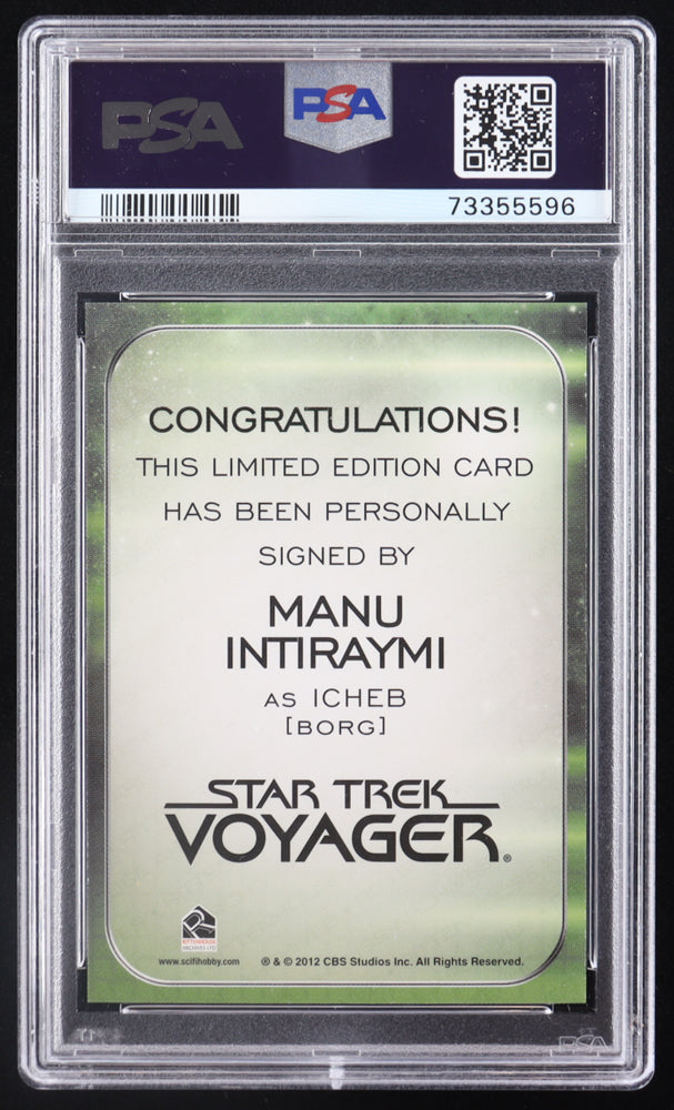 Manu Intiraymi 2014 Rittenhouse Star Trek Aliens Autographs #NNO L (PSA 10)