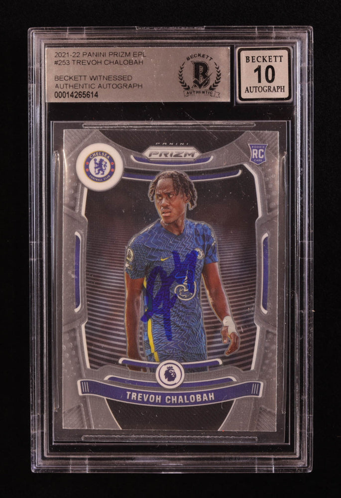 Trevoh Chalobah Signed 2021-22 Panini Prizm EPL #253 RC (BGS | Auto 10) Rookie Card | Beckett Witnessed