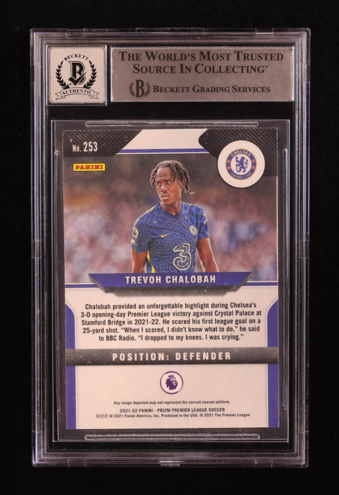 Trevoh Chalobah Signed 2021-22 Panini Prizm EPL #253 RC (BGS | Auto 10) Rookie Card | Beckett Witnessed