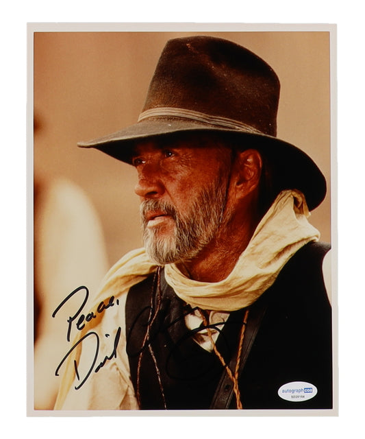 David Carradine Signed 8x10 Photo Inscribed "Peace" (ACOA)