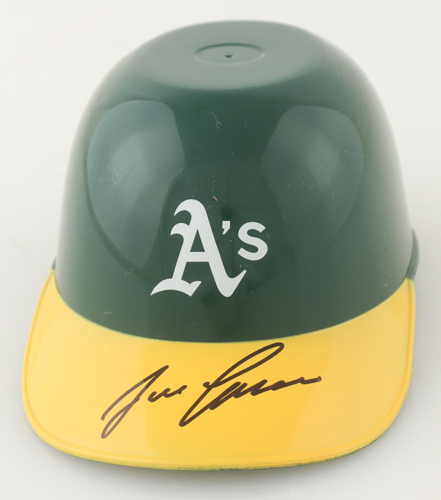 Jose Canseco Signed (Beckett) Athletics Micro Batting Helmet - Beckett Witnessed