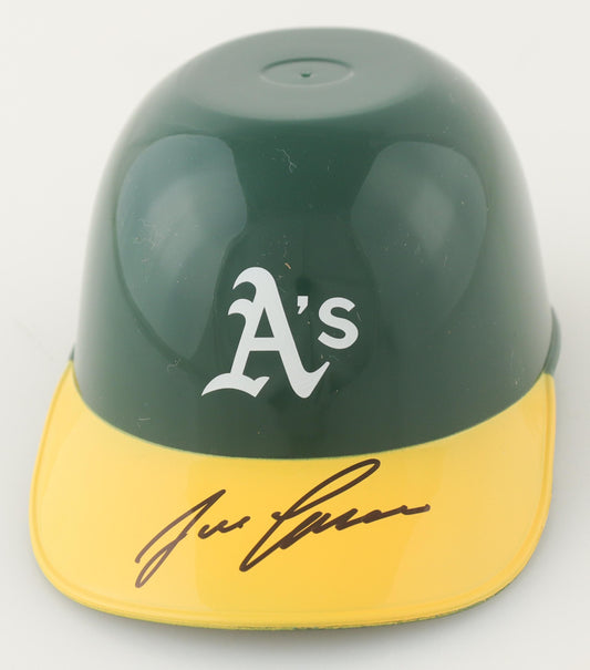 Jose Canseco Signed (Beckett) Athletics Micro Batting Helmet - Beckett Witnessed