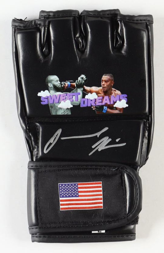 Jamahal Hill Signed (Beckett) MMA Custom USA Glove - UFC Light Heavyweight Champion | Beckett Witnessed