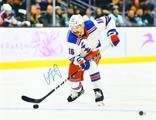 Vincent Trocheck Signed (Beckett) Rangers 16x20 Photo - Beckett Witnessed