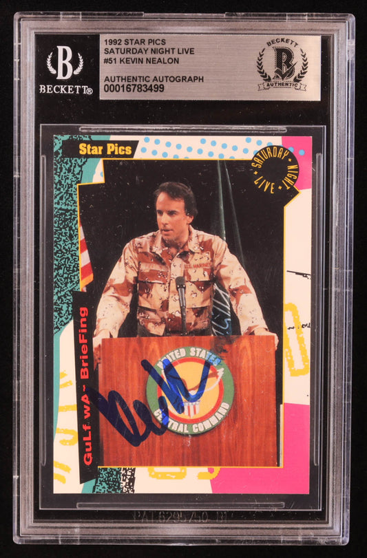 Kevin Nealon Signed 1992 Star Pics Saturday Night Live #51 (BGS)