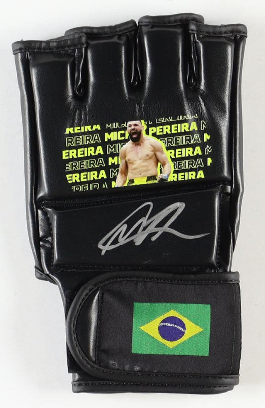 Michel Pereira Signed MMA Custom Brazil Glove (PA)