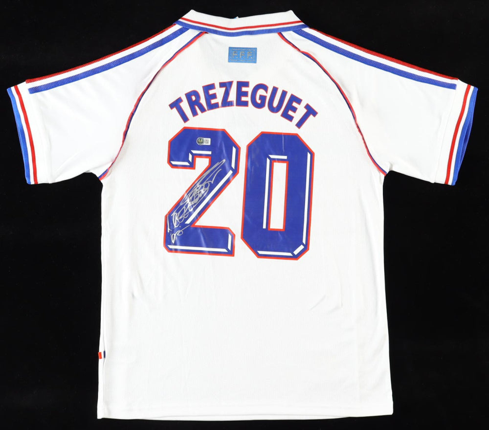 David Trezeguet Signed (Beckett) Team France Jersey