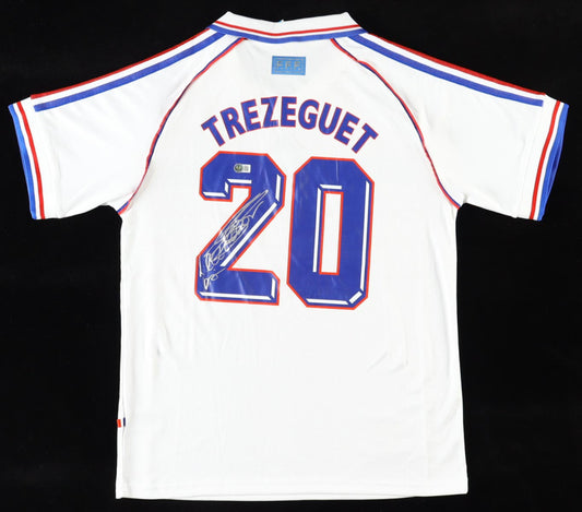 David Trezeguet Signed (Beckett) Team France Jersey