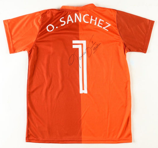Oswaldo Sanchez Signed (JSA) Team Mexico Jersey Inscribed "Mexico"