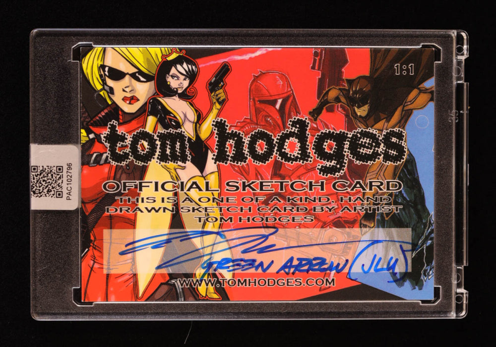 Green Arrow | DC | Original Art Sketch Card by Tom Hodges (1/1 Original Art) One of One | Renowned Comic Book Artist
