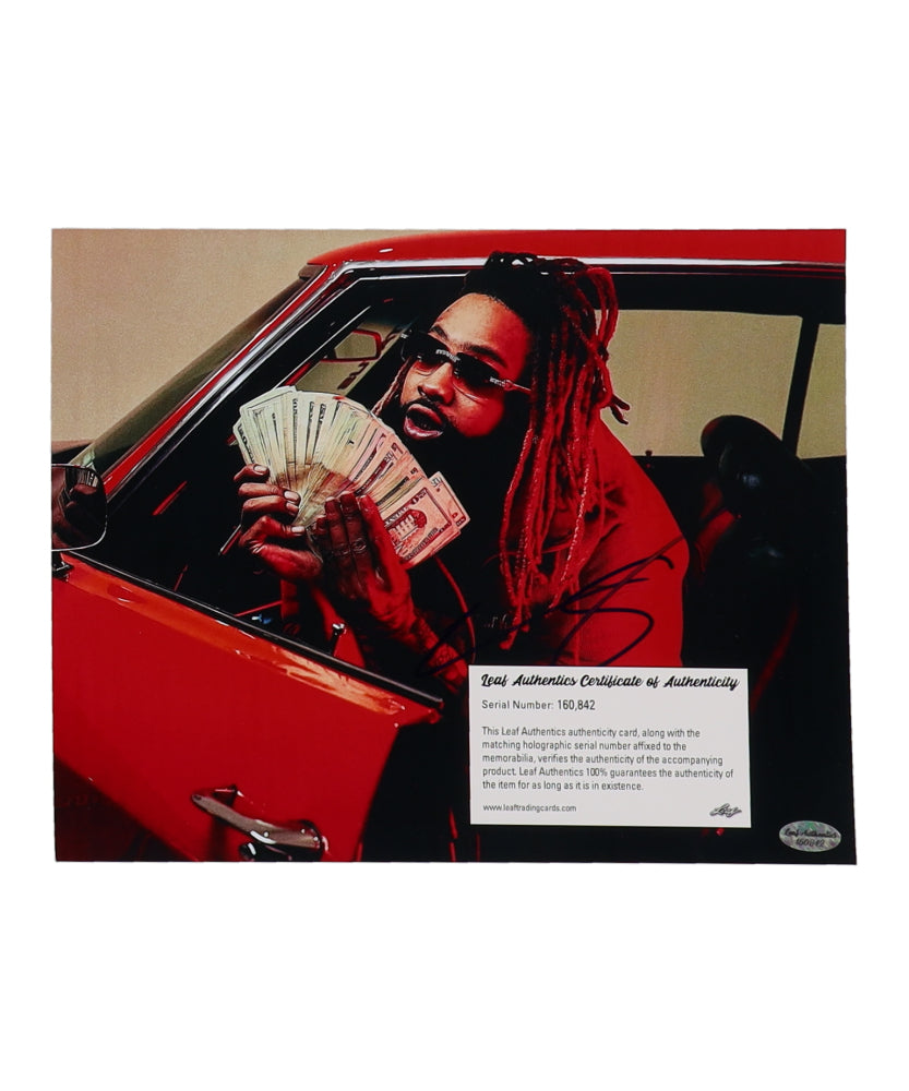 Sada Baby Signed 8x10 Photo (Leaf) Rapper