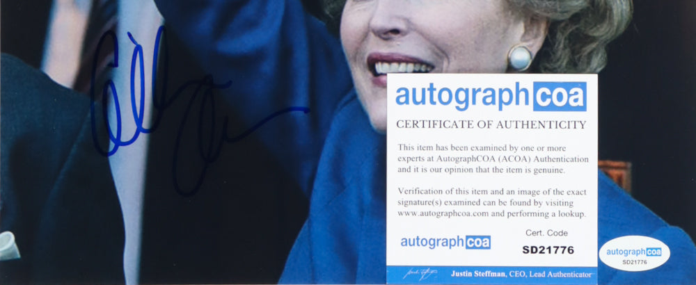 Gillian Anderson Signed "The Crown" 8x10 Photo (ACOA) - Margaret Thatcher