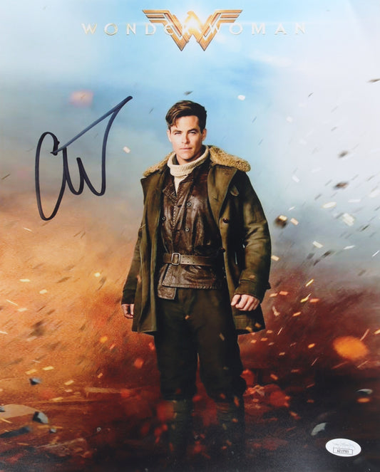 Chris Pine Signed "Wonder Woman" 11x14 Photo (JSA) Steve Trevor