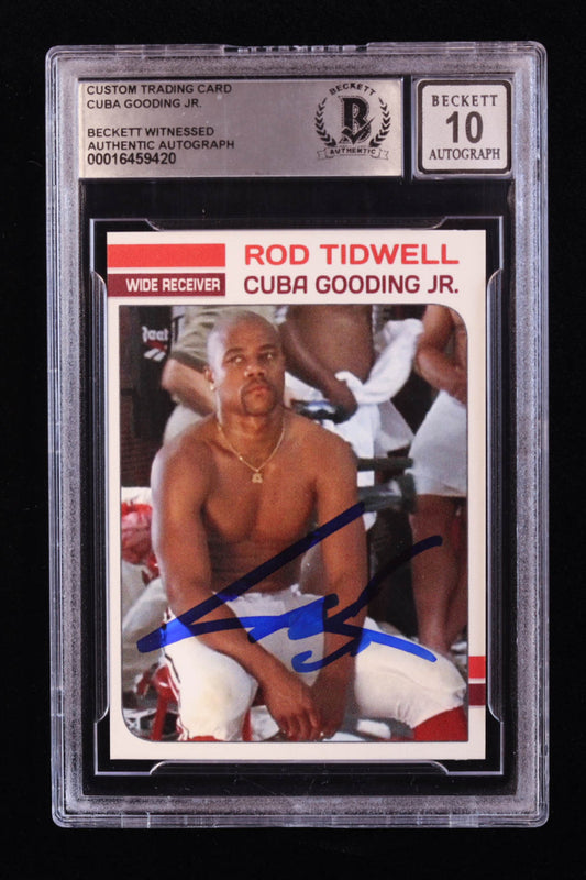 Cuba Gooding Jr. Signed "Jerry Maguire" Custom Trading Card (BGS | Auto 10) Beckett Witnessed