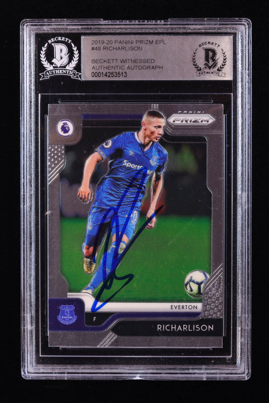 Richarlison Signed 2019-20 Panini Prizm English Premier League #48 (BGS) Beckett Witnessed