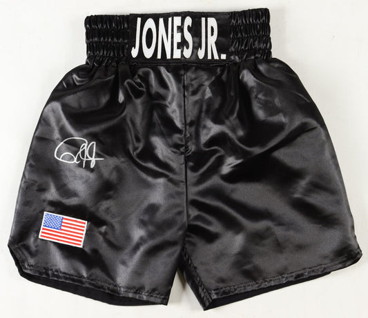 Roy Jones Jr. Signed Boxing Trunks (Beckett) Beckett Witnessed