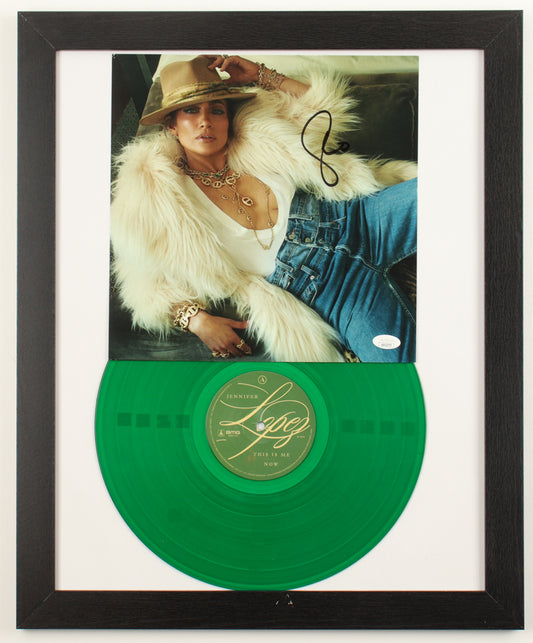 Jennifer Lopez Signed "This Is Me... Now" Custom Framed Vinyl Insert Display (JSA)