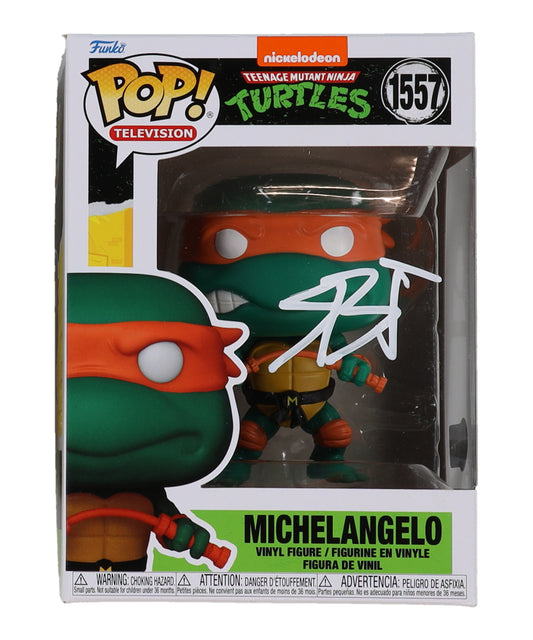 Shamon Brown Jr. Signed (Beckett) "Teenage Mutant Ninja Turtles: Mutant Mayhem" #1557 Michelangelo Funko Pop! Vinyl Figure - Michelangelo