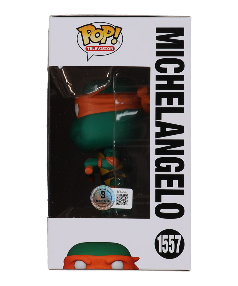 Shamon Brown Jr. Signed (Beckett) "Teenage Mutant Ninja Turtles: Mutant Mayhem" #1557 Michelangelo Funko Pop! Vinyl Figure - Michelangelo