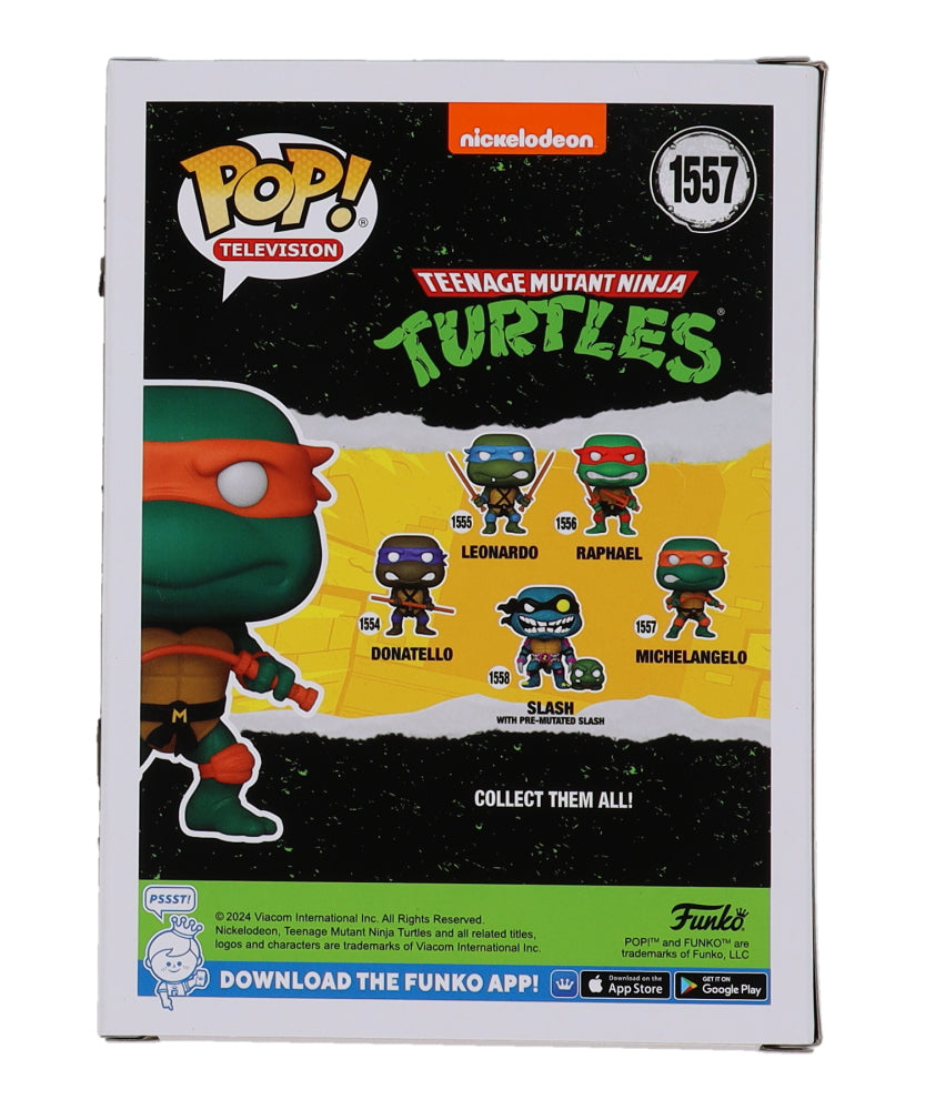 Shamon Brown Jr. Signed (Beckett) "Teenage Mutant Ninja Turtles: Mutant Mayhem" #1557 Michelangelo Funko Pop! Vinyl Figure - Michelangelo