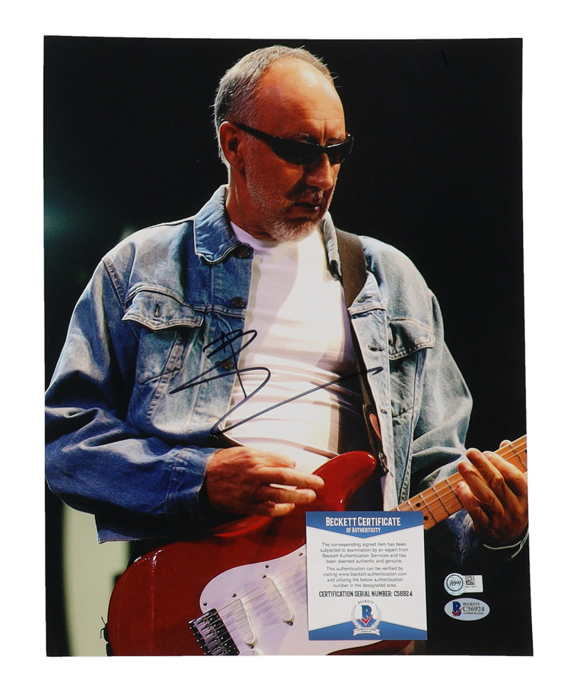 Pete Townshend Signed 11x14 Photo (Beckett) The Who