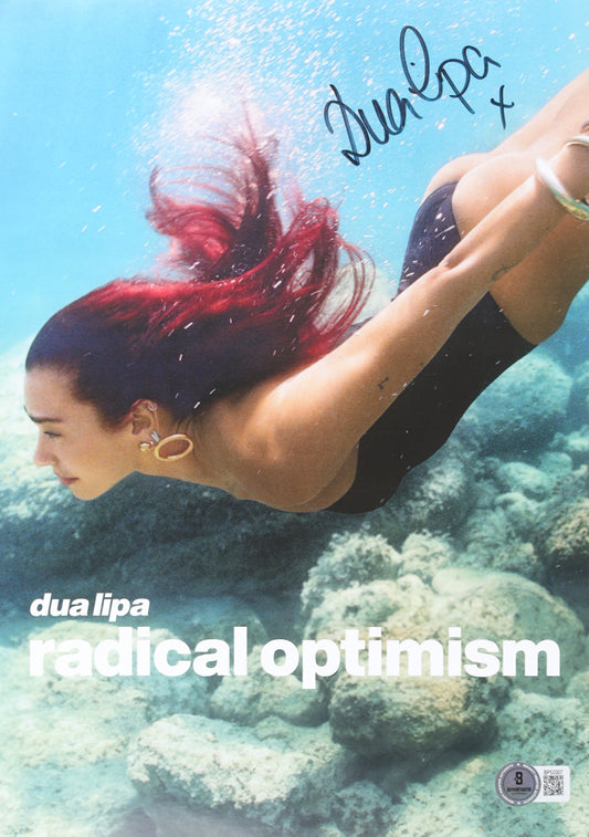 Dua Lipa Signed (Beckett) 8.25” x 11.75” "Radical Optimism" Photo