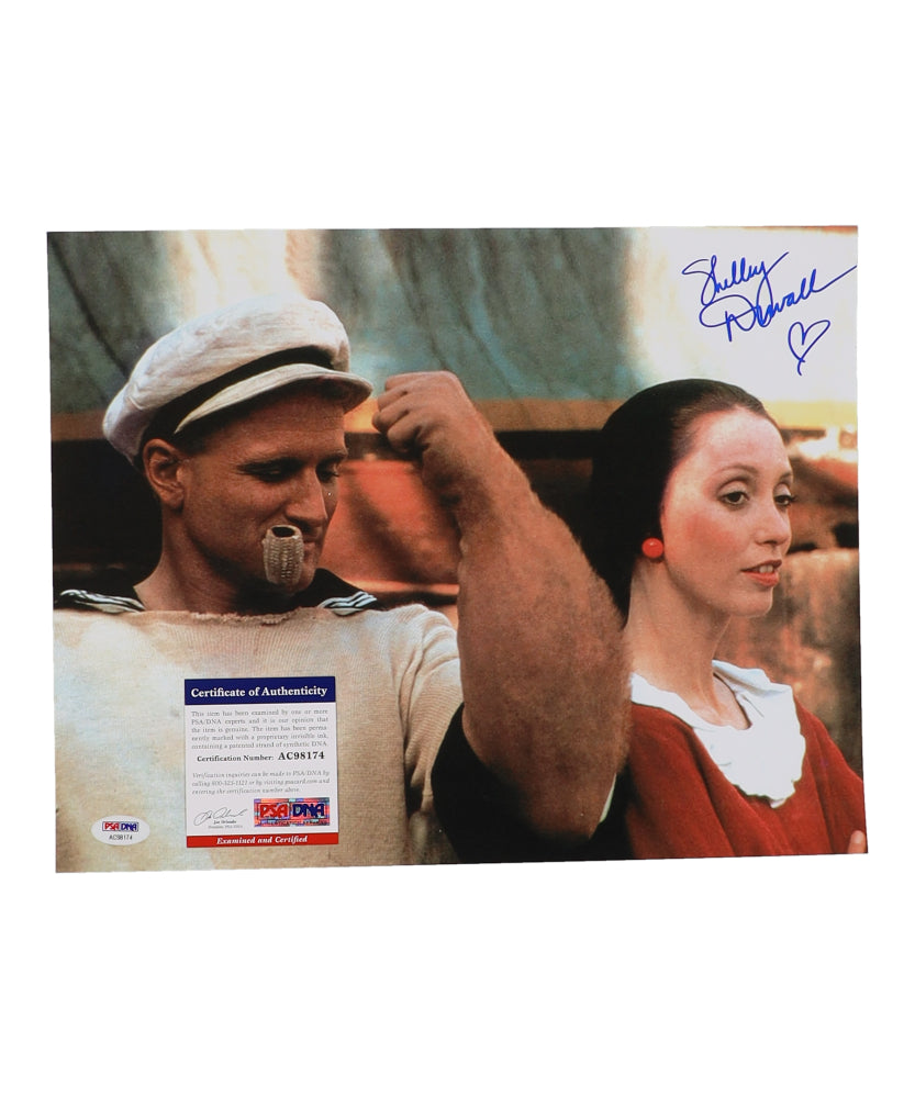 Shelley Duvall Signed (PSA) "Popeye" 11x14 Photo - Olive Oyl