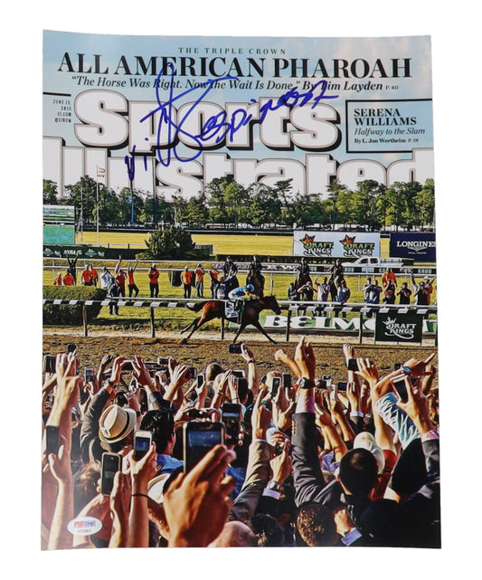 Victor Espinoza Signed 11x14 Photo (PSA) - Jockey