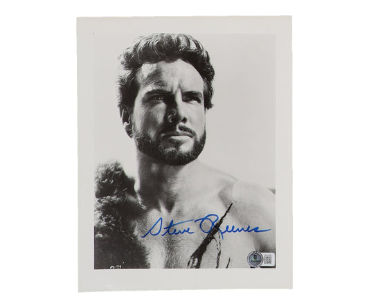 Steve Reeves Signed 8x10 Photo (Beckett) Bodybuilder / Actor - Hercules
