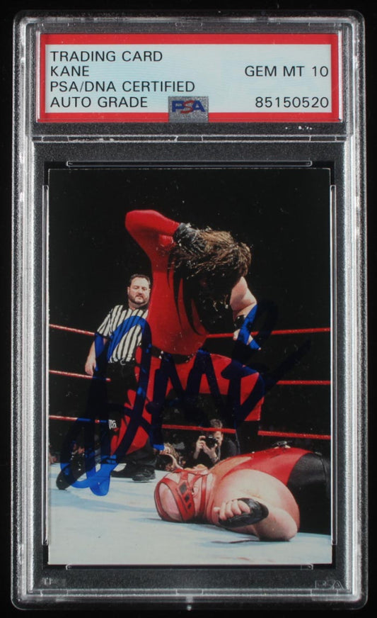 Kane Signed 1998 WWF Superstarz #17 RC (PSA | Autograph Graded 10) - Rookie Card