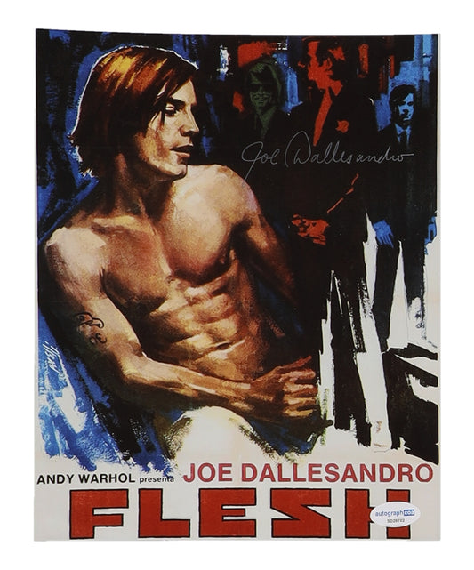 Joe Dallesandro Signed "Flesh" 8x10 Photo (AutographCOA) Joe, The Hustler