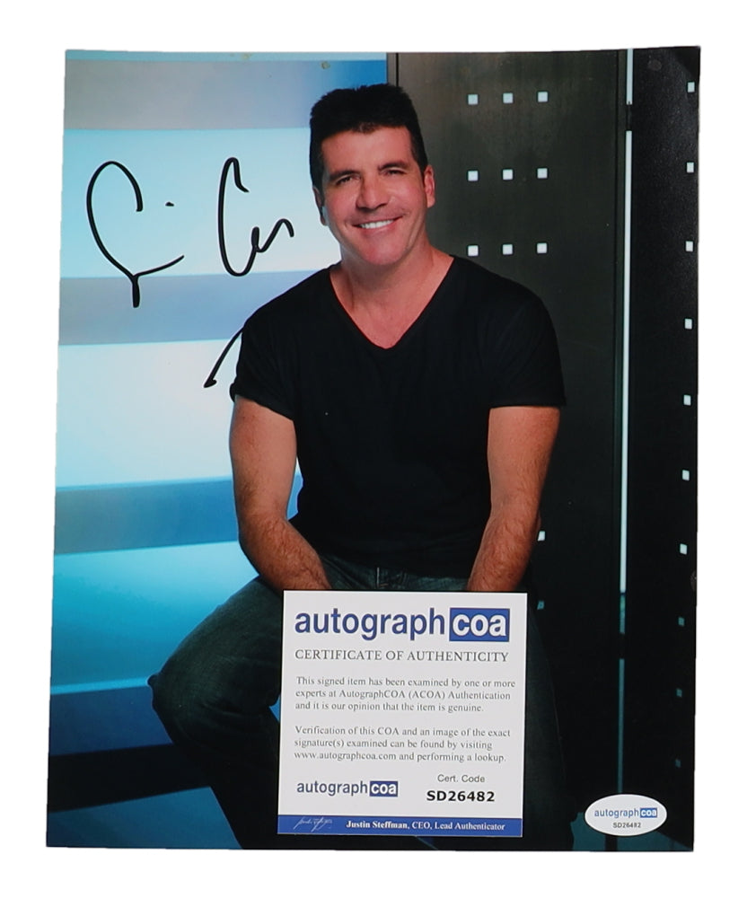 Simon Cowell Signed "American Idol" 8x10 Photo (ACOA)