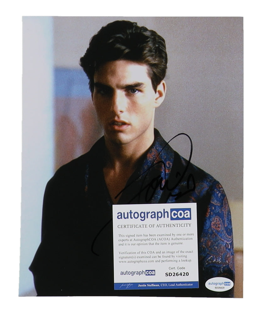 Tom Cruise Signed 8x10 Photo (ACOA)