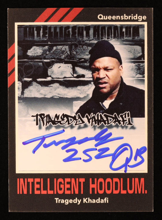 Tragedy Khadafi Signed Custom Trading Card (Beckett) - Rapper
