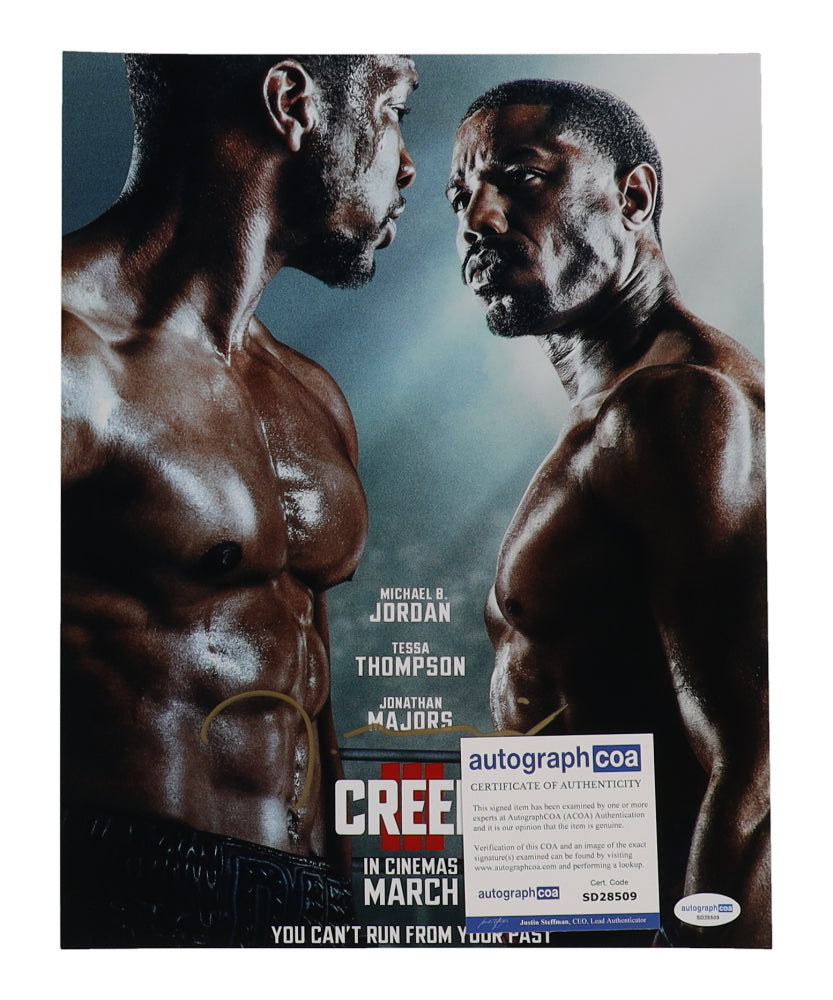Jonathan Majors Signed "Creed III" 11x14 Photo (AutographCOA) Damian "Diamond Dame" Anderson