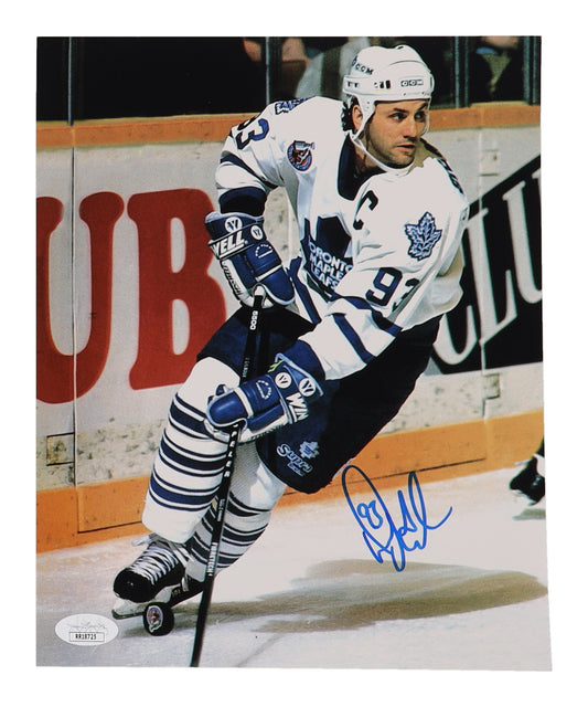 Doug Gilmour Signed Maple Leafs 8x10 Photo (JSA)