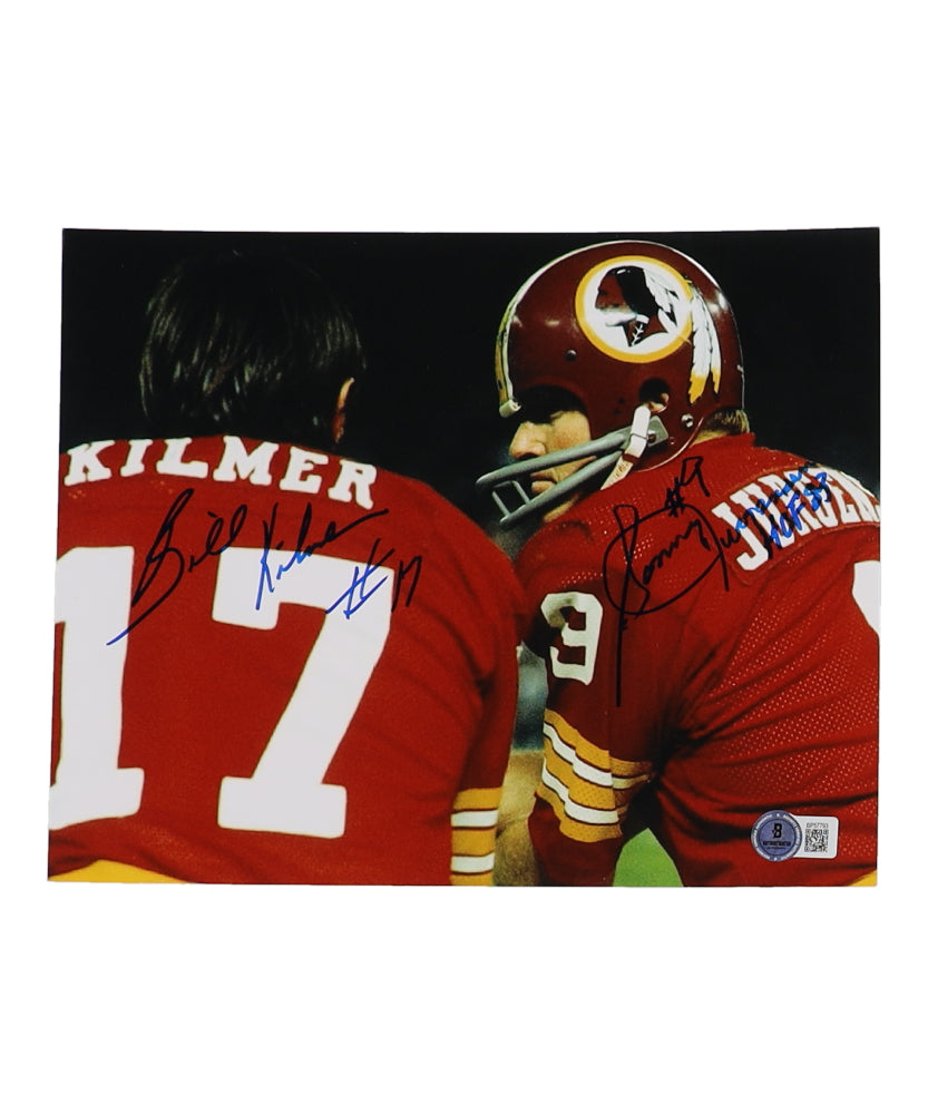 Sonny Jurgensen & Billy Kilmer Signed (Beckett) Redskins 8x10 Photo Inscribed "HOF 83"