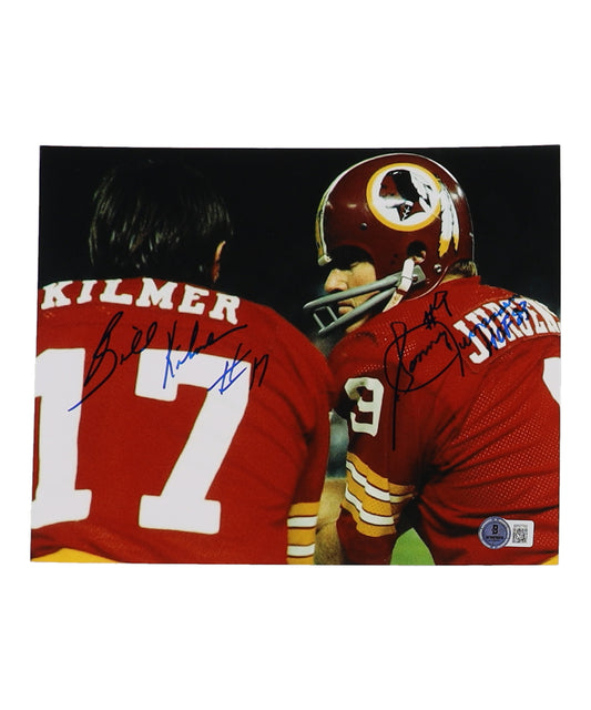 Sonny Jurgensen & Billy Kilmer Signed (Beckett) Redskins 8x10 Photo Inscribed "HOF 83"