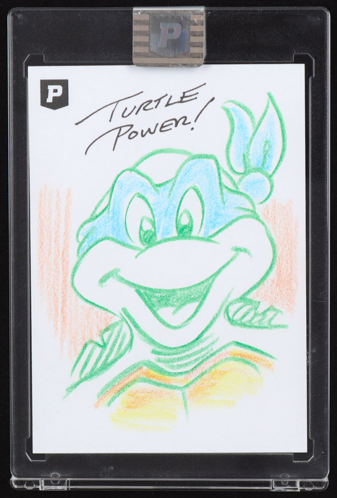 Leonardo | Teenage Mutant Ninja Turtles | Original Art Sketch Card by Guy Gilchrist (1/1 Original Art) World Renowned Illustrator | Jim Henson’s cartoonist